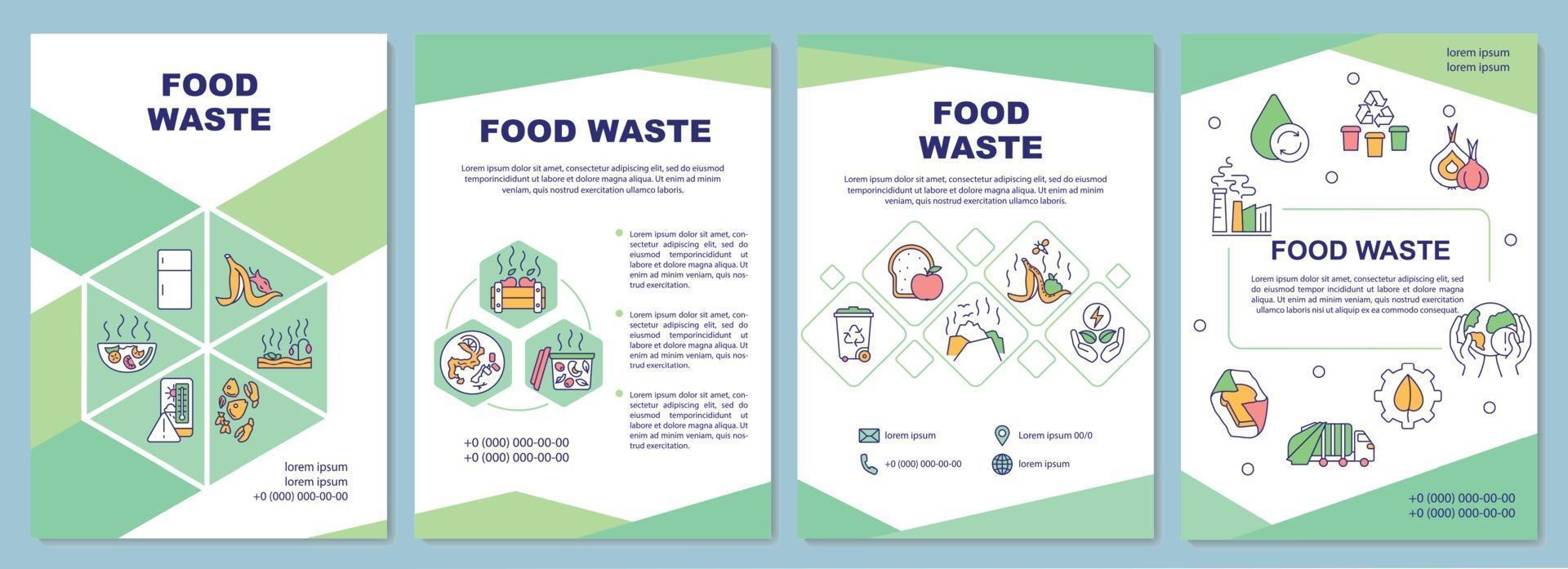 Food waste brochure template 2062019 Vector Art at Vecteezy Food waste brochure template 2062019 Vector Art at Vecteezy