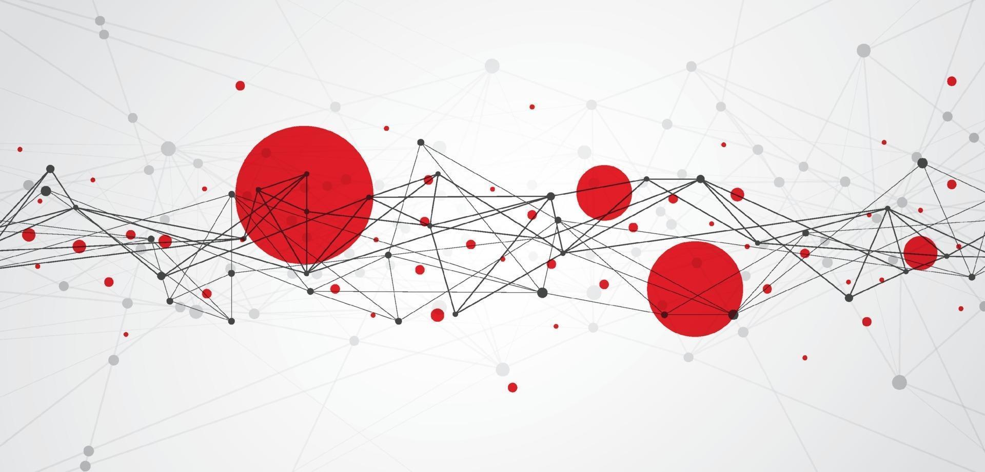 Virus template for science and technology presentation. Plexus style background design. Vector illustration