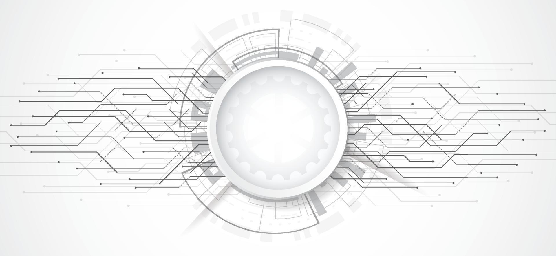 Abstract 3d design background with technology dot and line circuit board texture. Modern engineering, futuristic, science communication concept. Vector illustration