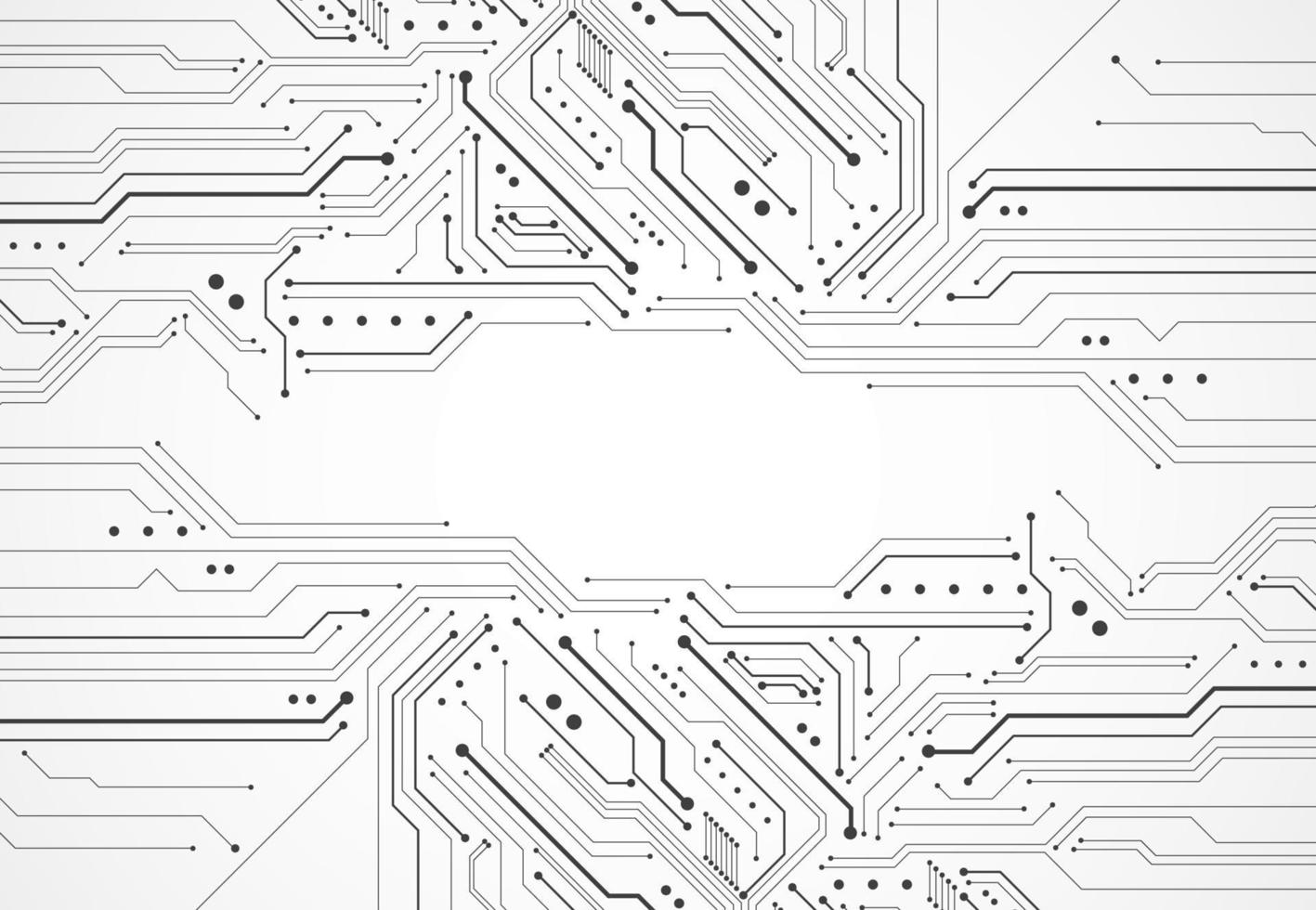 Abstract background with technology circuit board texture. Electronic motherboard illustration. Communication and engineering concept. Vector illustration
