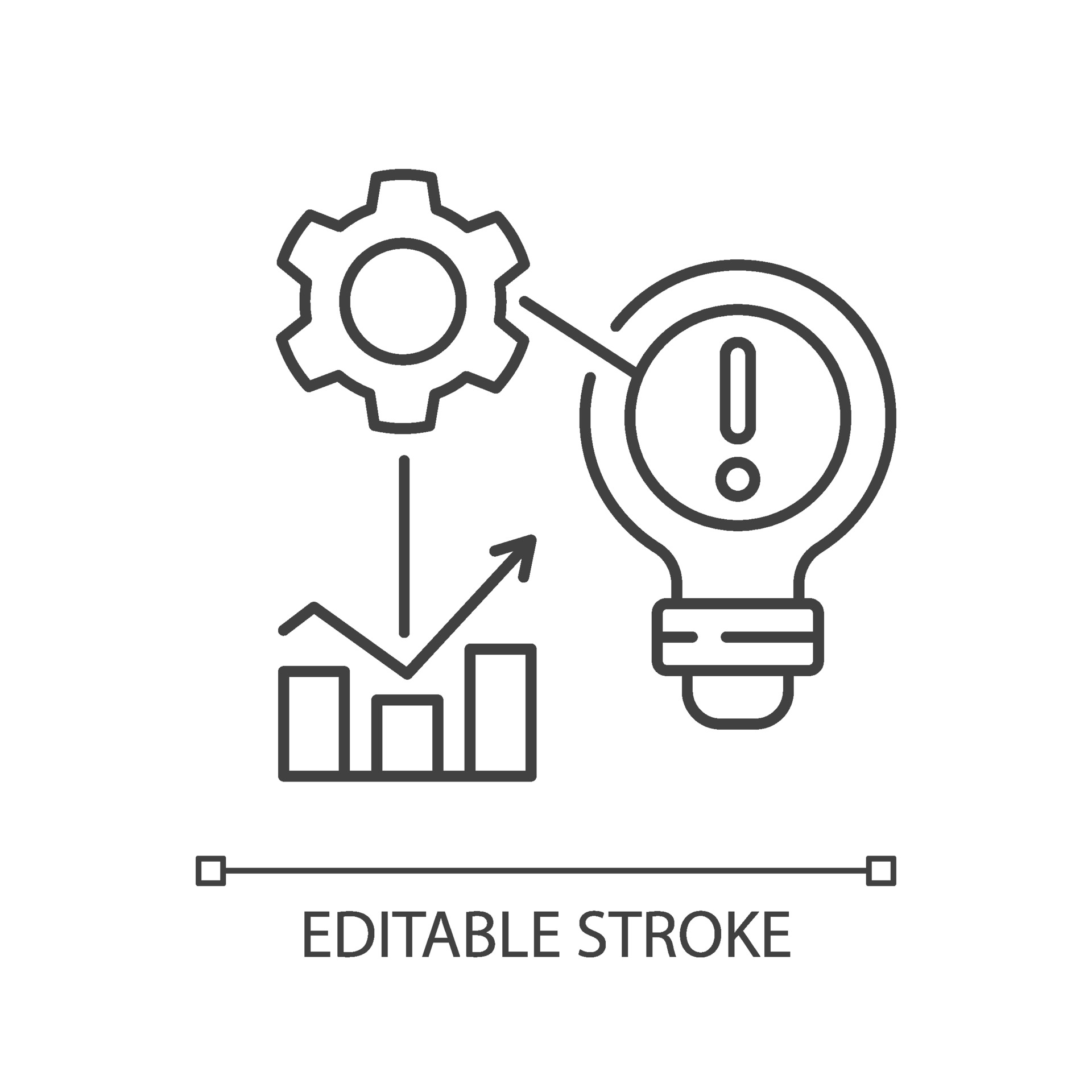 Identifying problems linear icon 2062558 Vector Art at Vecteezy