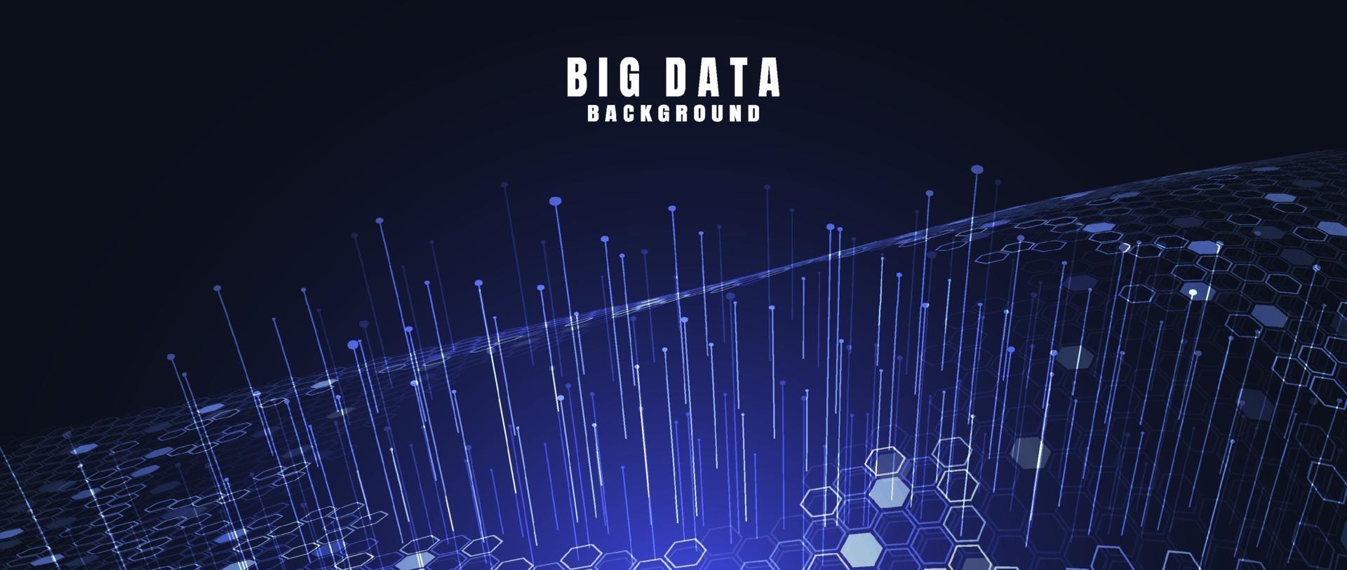 Abstract technology background with Big data. Internet connection, abstract sense of science and technology analytics concept graphic design. Vector illustration