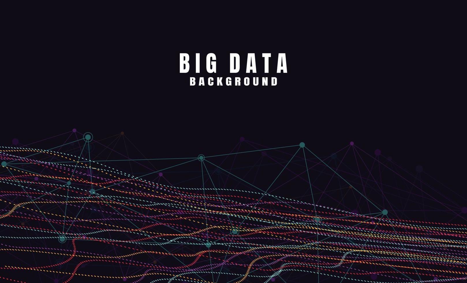 Fondo de tecnología abstracta con big data. Conexión a Internet, sentido abstracto del diseño gráfico del concepto de análisis de ciencia y tecnología. ilustración vectorial vector