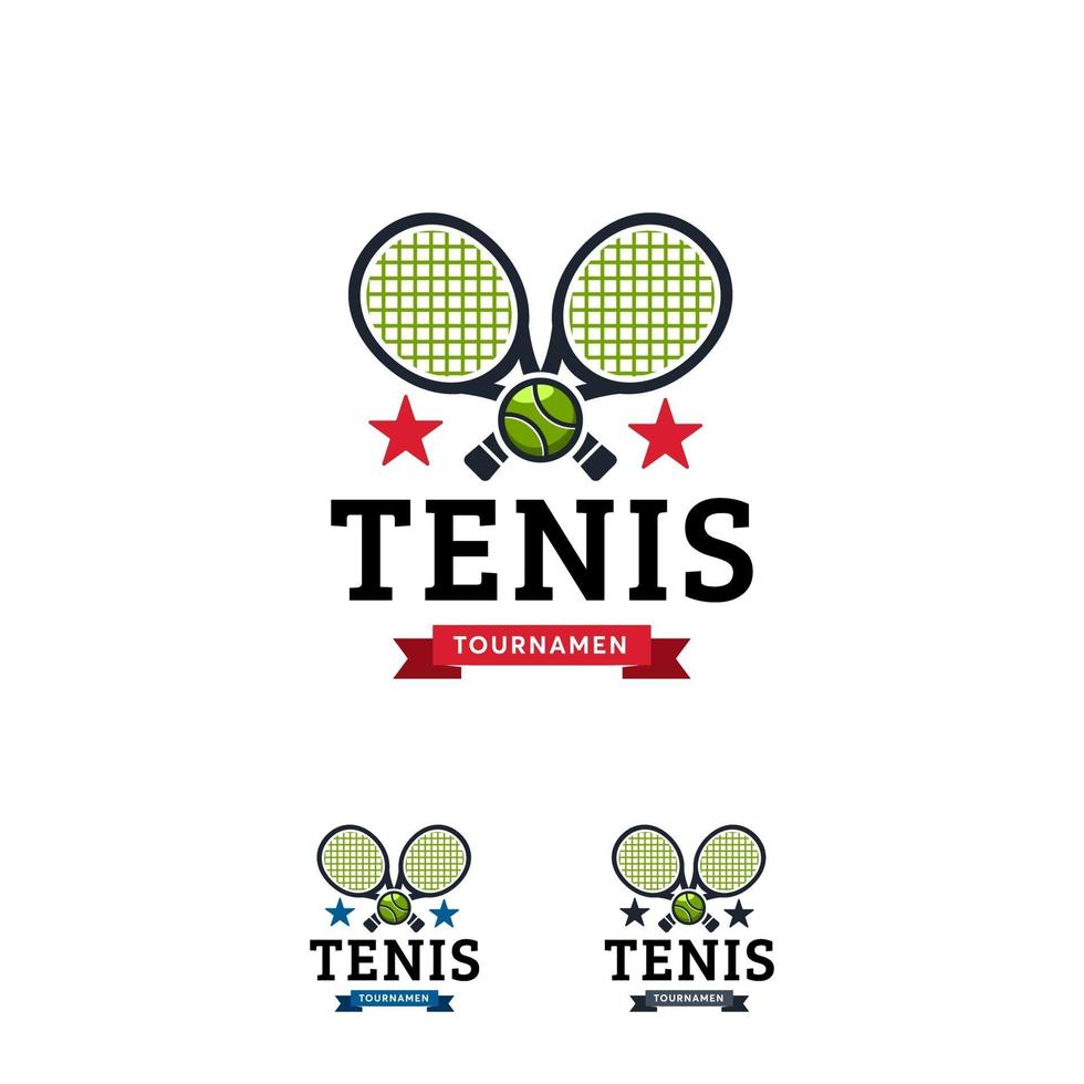 insignia de diseños de logotipo de deporte de tenis, vector de campeonato de emblema de tenis