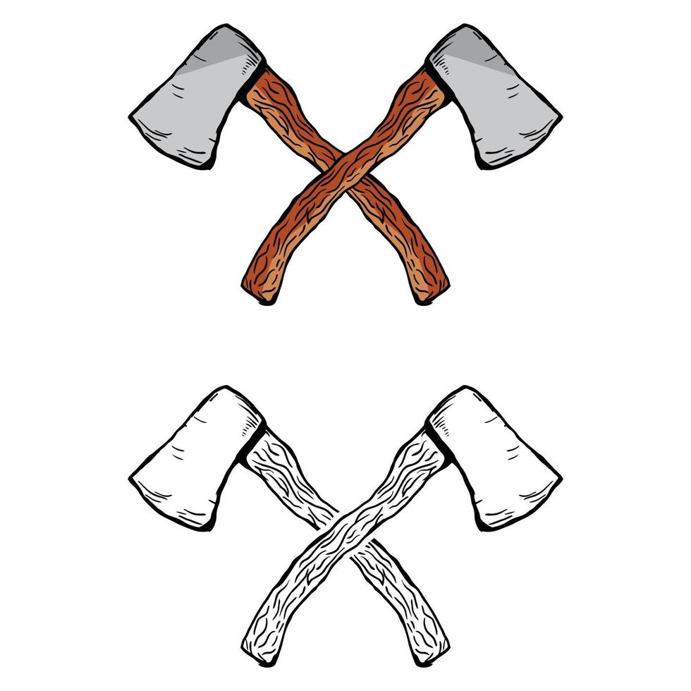 Axe vintage vector