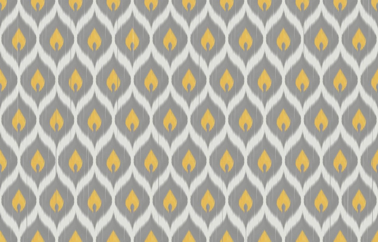 diseño de patrones sin fisuras ikat tradicional. diseño para alfombras, papel tapiz, ropa, envoltura, batik, tela, estilo de bordado de ilustración vectorial en temas étnicos. vector