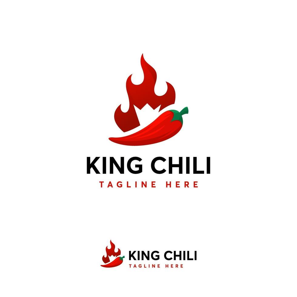 Hot Chili logo designs concept vector, Fire Chili logo symbol, Spice food symbol icon vector