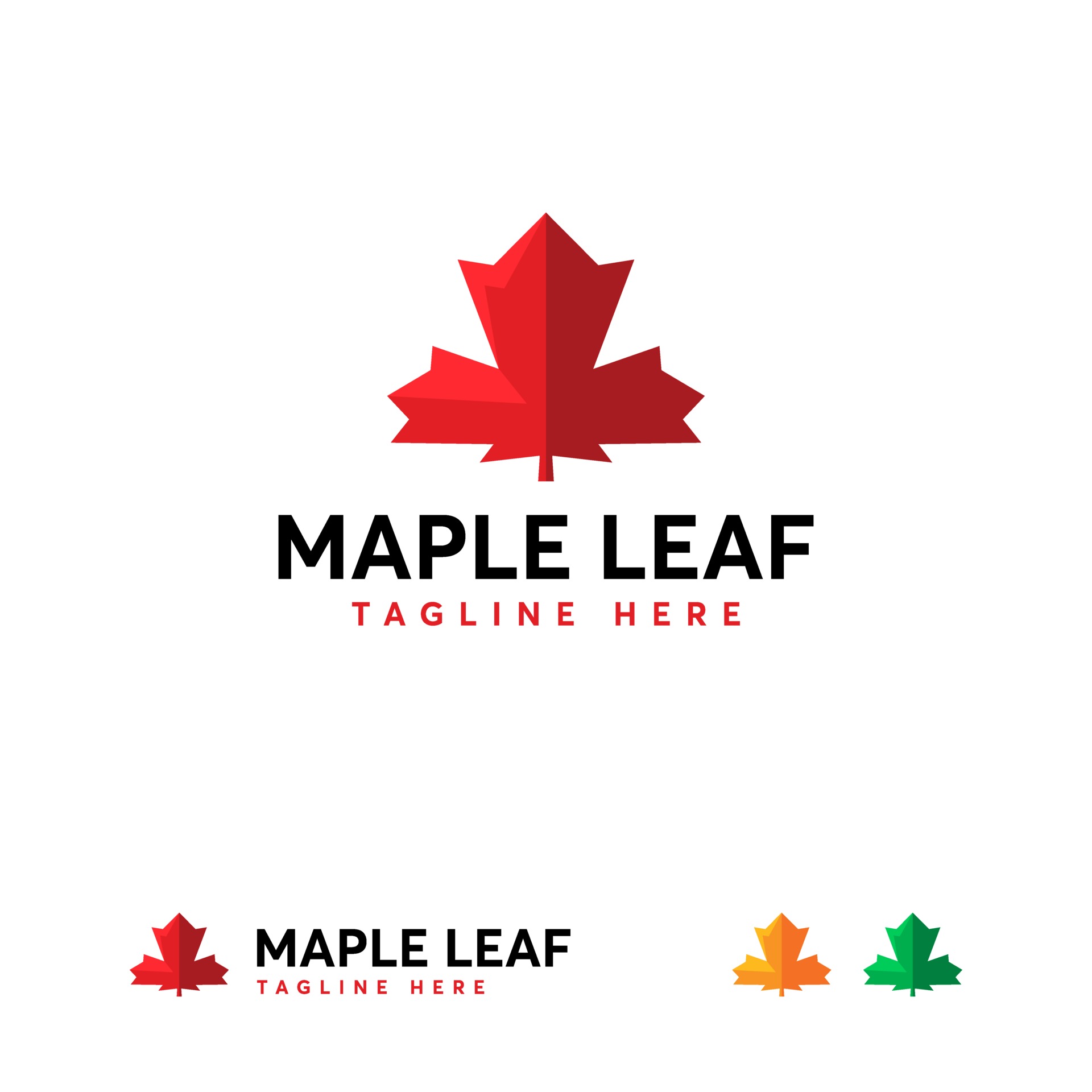 Canadian maple Leaf logo designs concept vector, Red leaf logo template  2064401 Vector Art at Vecteezy