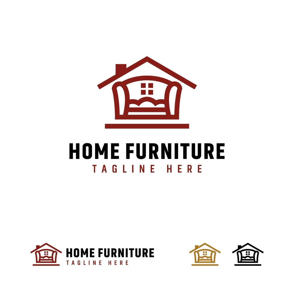 Home Furniture logo designs concept vector, Furniture logo template vector