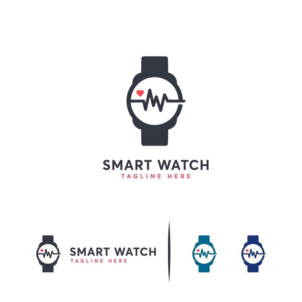 Smart Watch logo designs concept vector, Health Watch logo symbol template vector