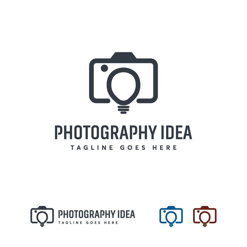 Photography idea logo designs concept vector, Photo Inspire logo symbol vector