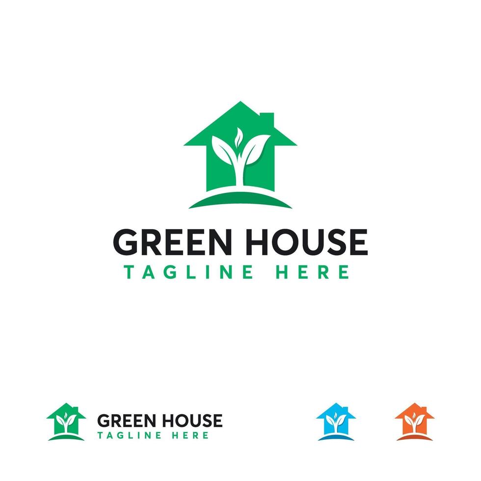 Nature House logo designs concept, Fresh Home logo symbol, Building logo vector