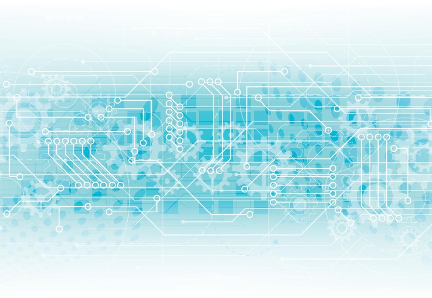 Abstract background with technology circuit board texture. Electronic motherboard illustration. Communication and engineering concept. Vector illustration