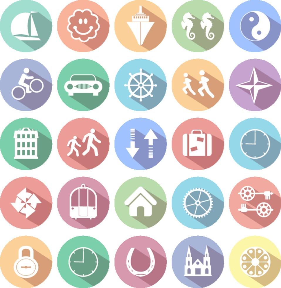 Set of web icons for business, finance and communication vector