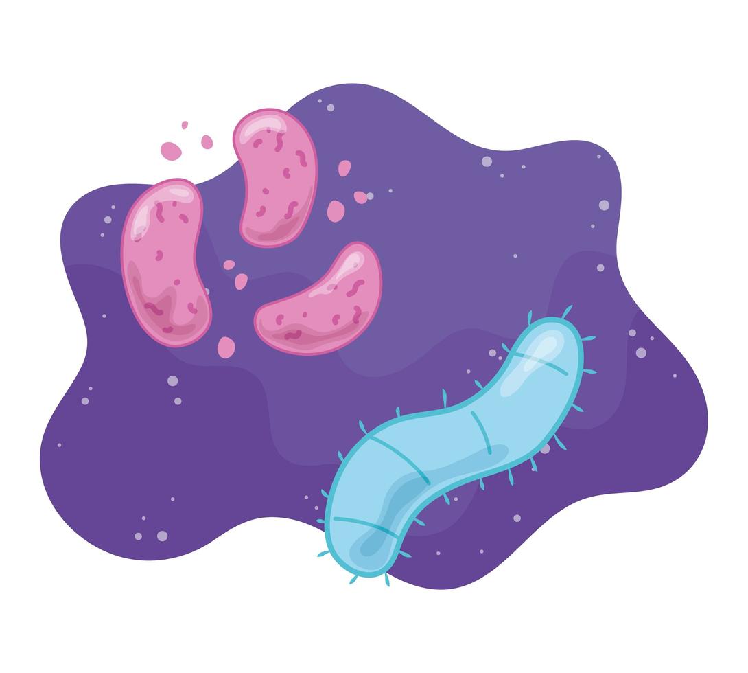 bacteria and virus design vector