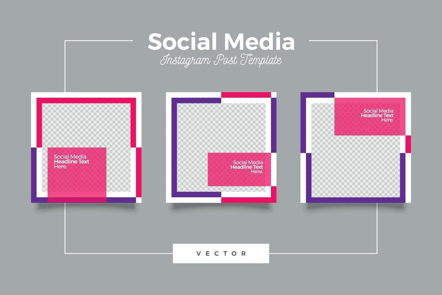 Digital marketing social media post vector