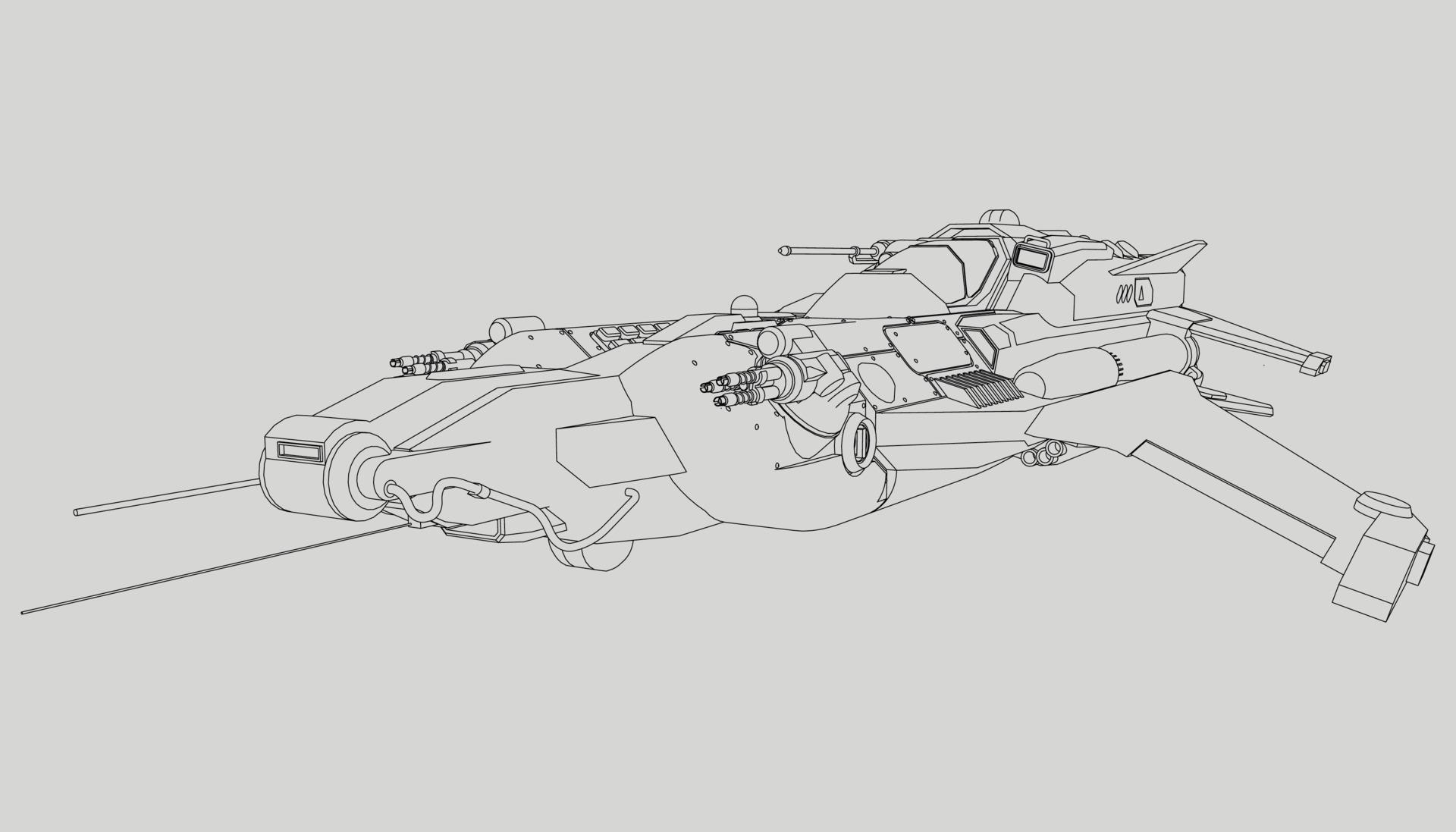 lineart from the spaceship 2065270 Vector Art at Vecteezy