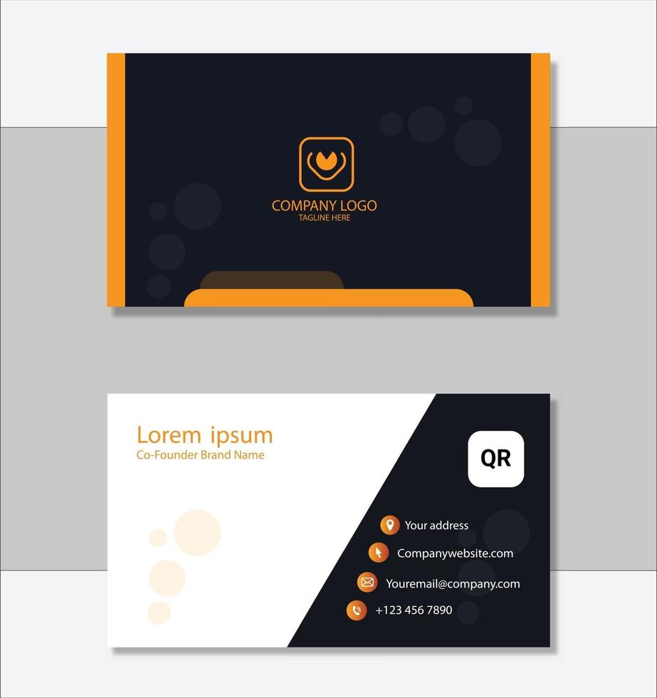 Clean style modern business card template vector