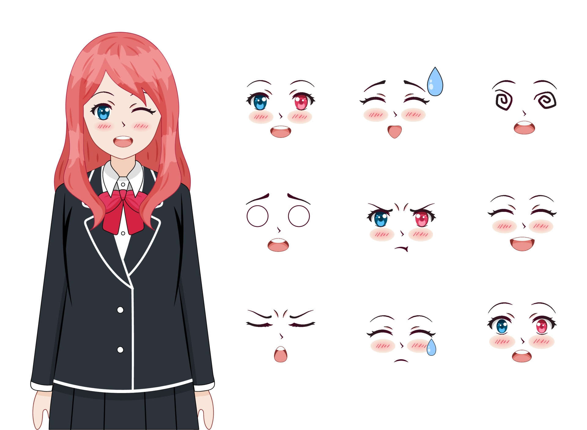 Cute Anime Girl 2065686 Vector Art at Vecteezy Cute Anime Girl 2065686 Vector Art at Vecteezy