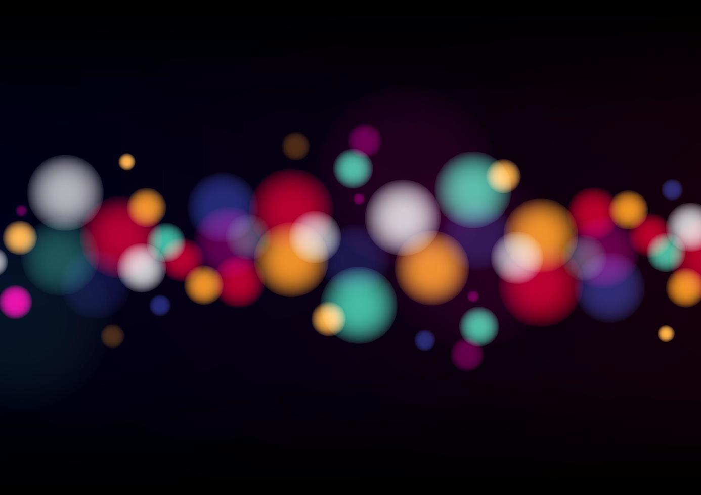 Colorful background with defocused lights. Vector Illustration