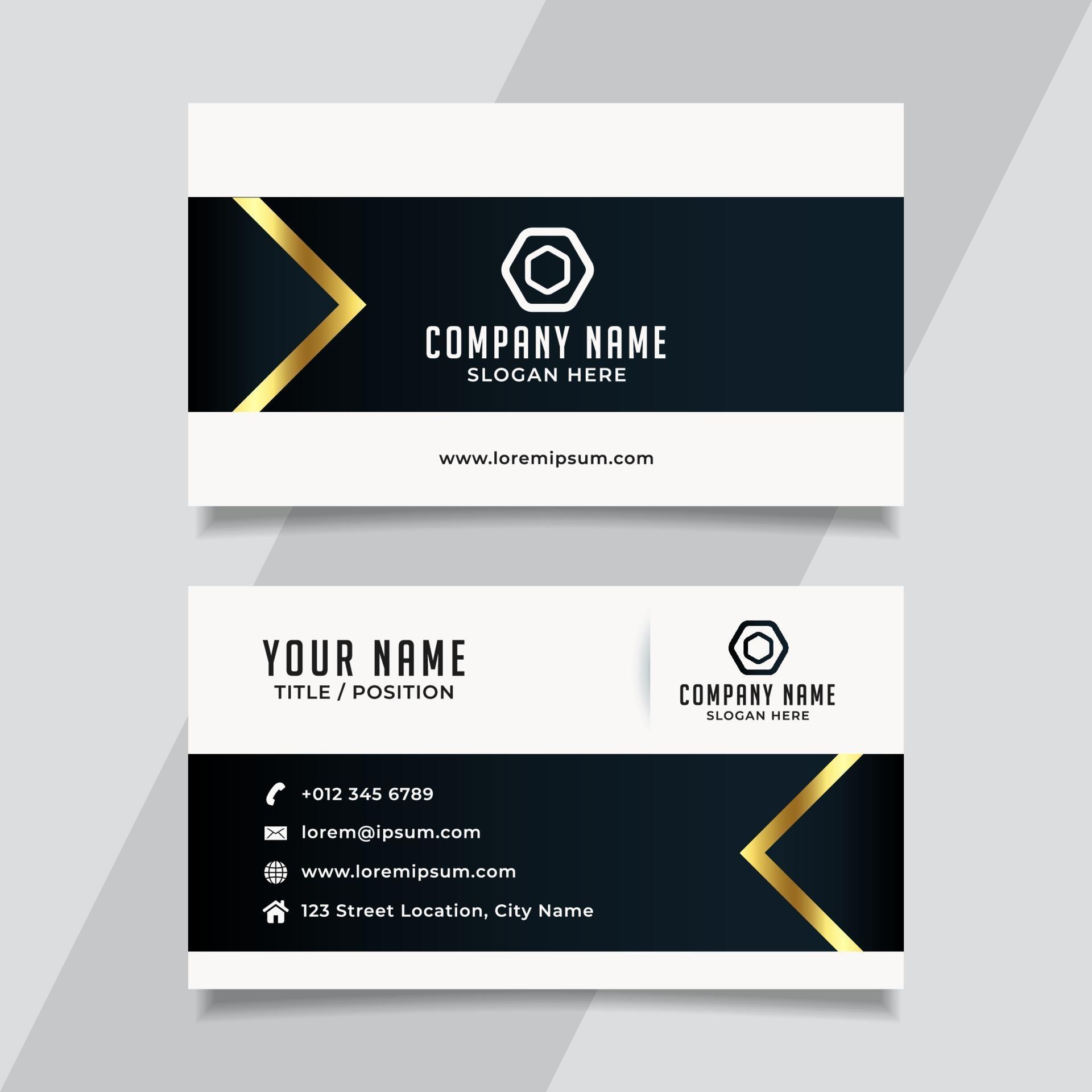 Name card template 2066025 vector art at vecteezy