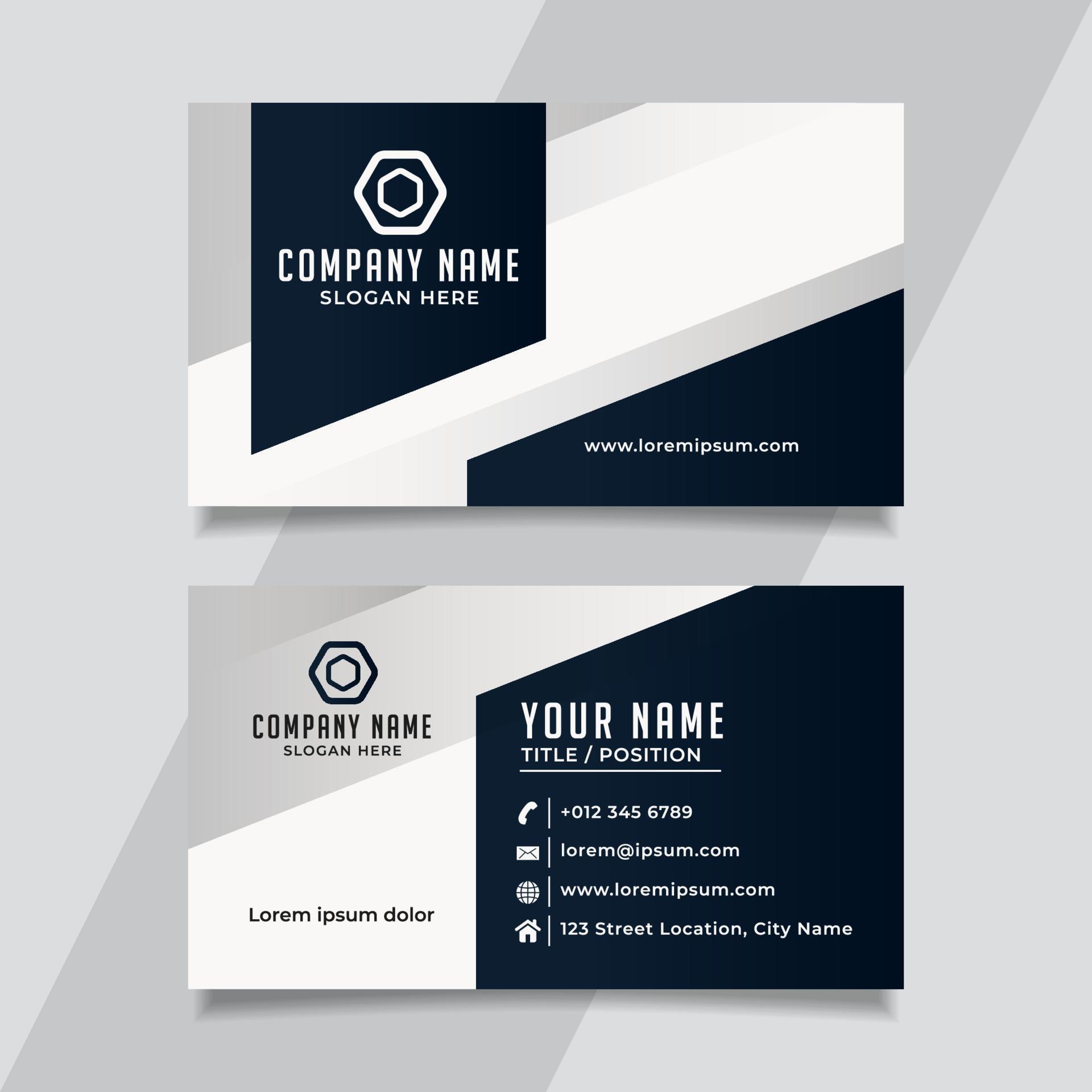 name-card-template-2066055-vector-art-at-vecteezy