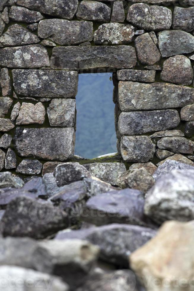 viejo muro de piedra foto