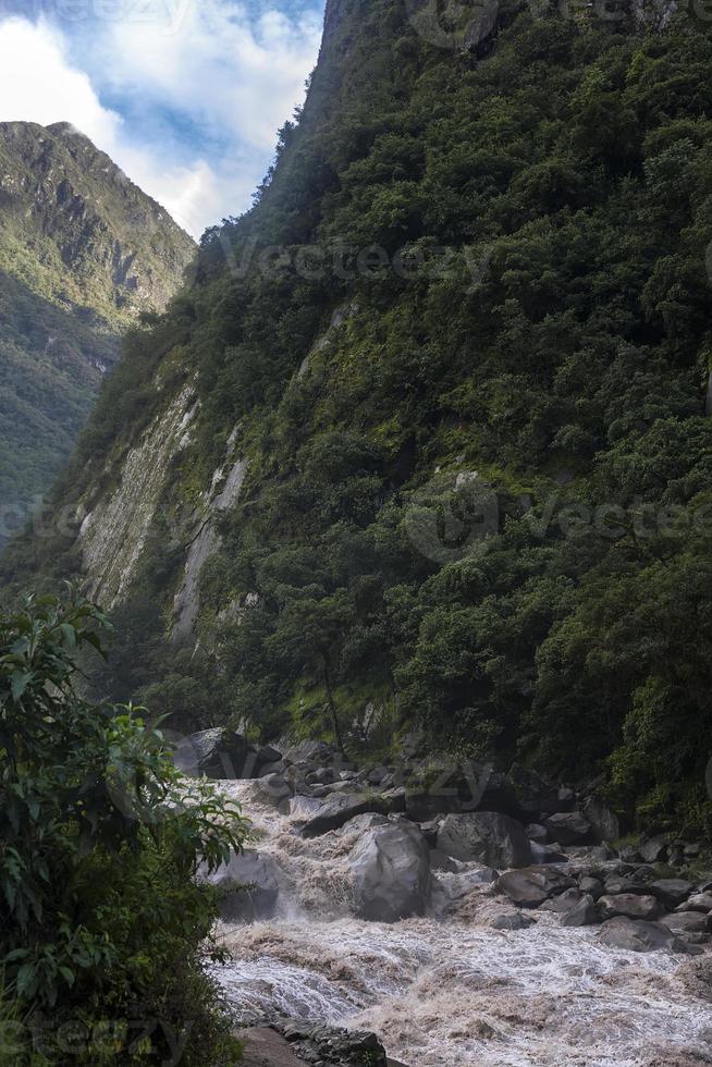 Urubamba river in Peru photo