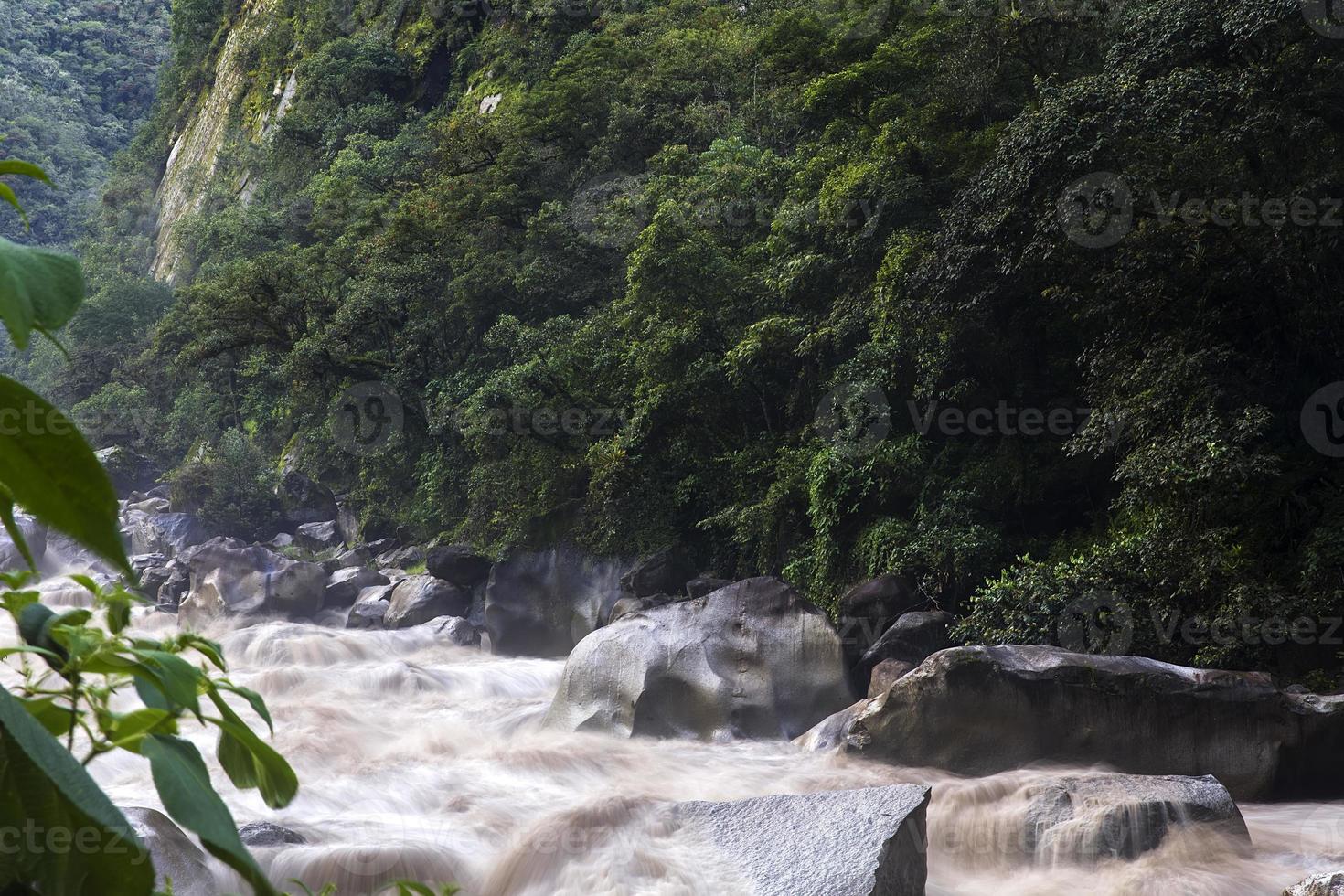 Urubamba river in Peru photo