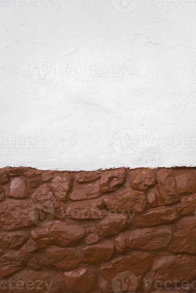 Stone wall with white copyspace photo