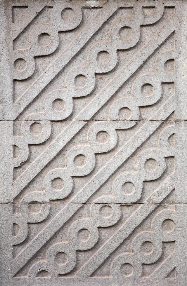 Detail of an ancient wall in Cusco, Peru, South America photo