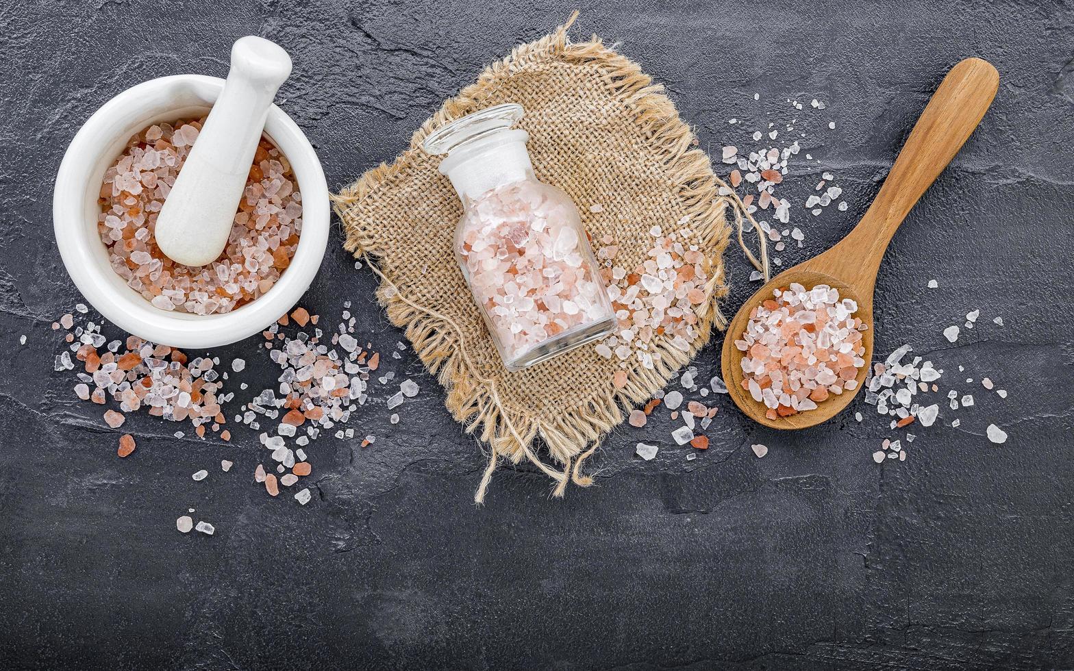 Pink Himalayan salt 2066610 Stock Photo at Vecteezy