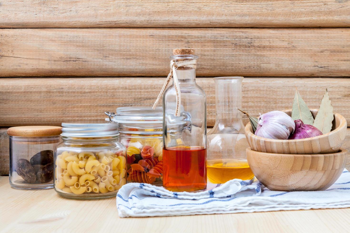 concepto de ingredientes de comida italiana foto