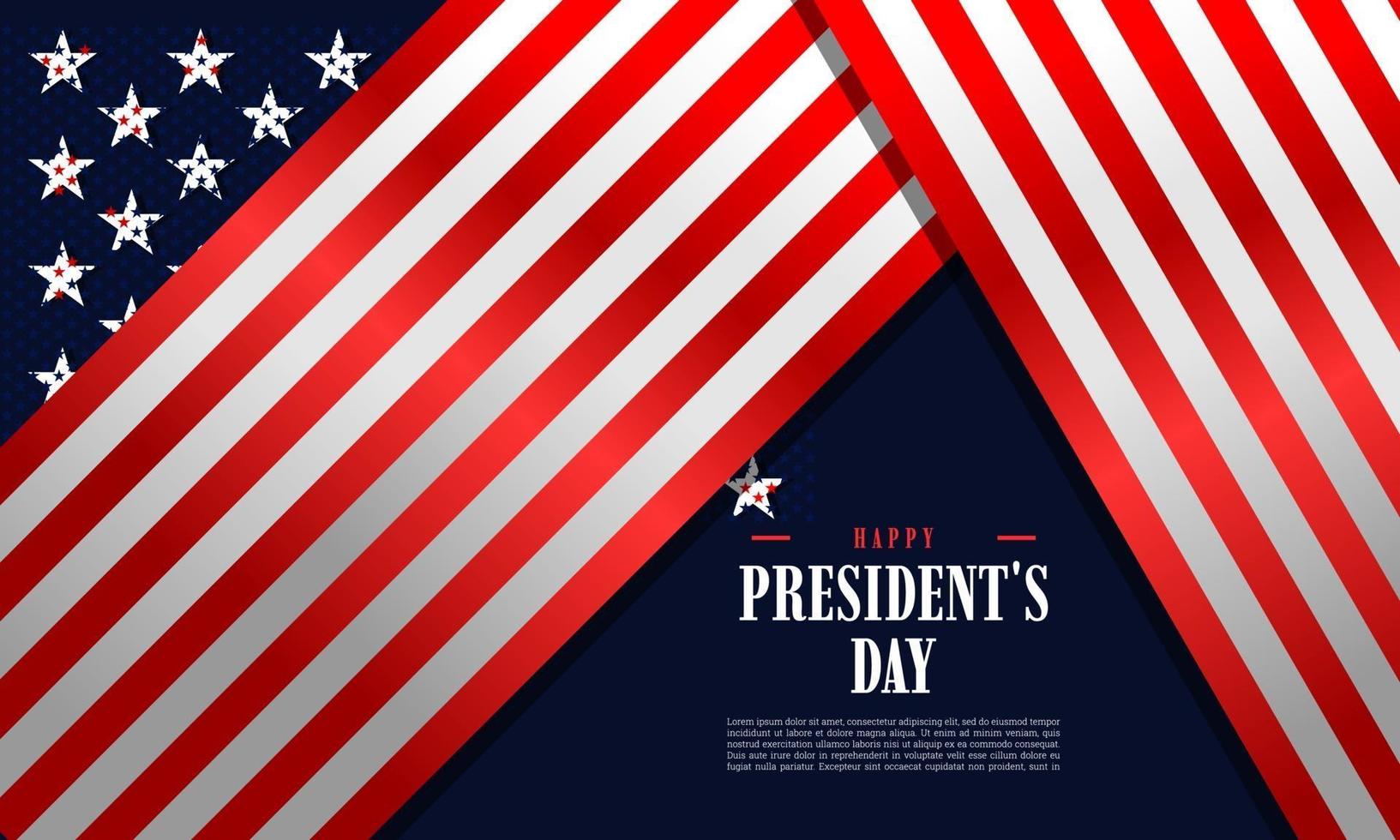 President's Day Background vector