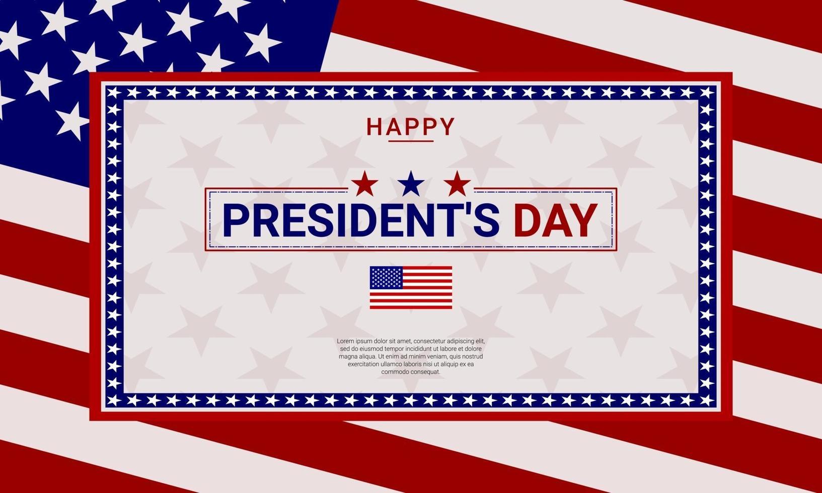 President's Day Background vector