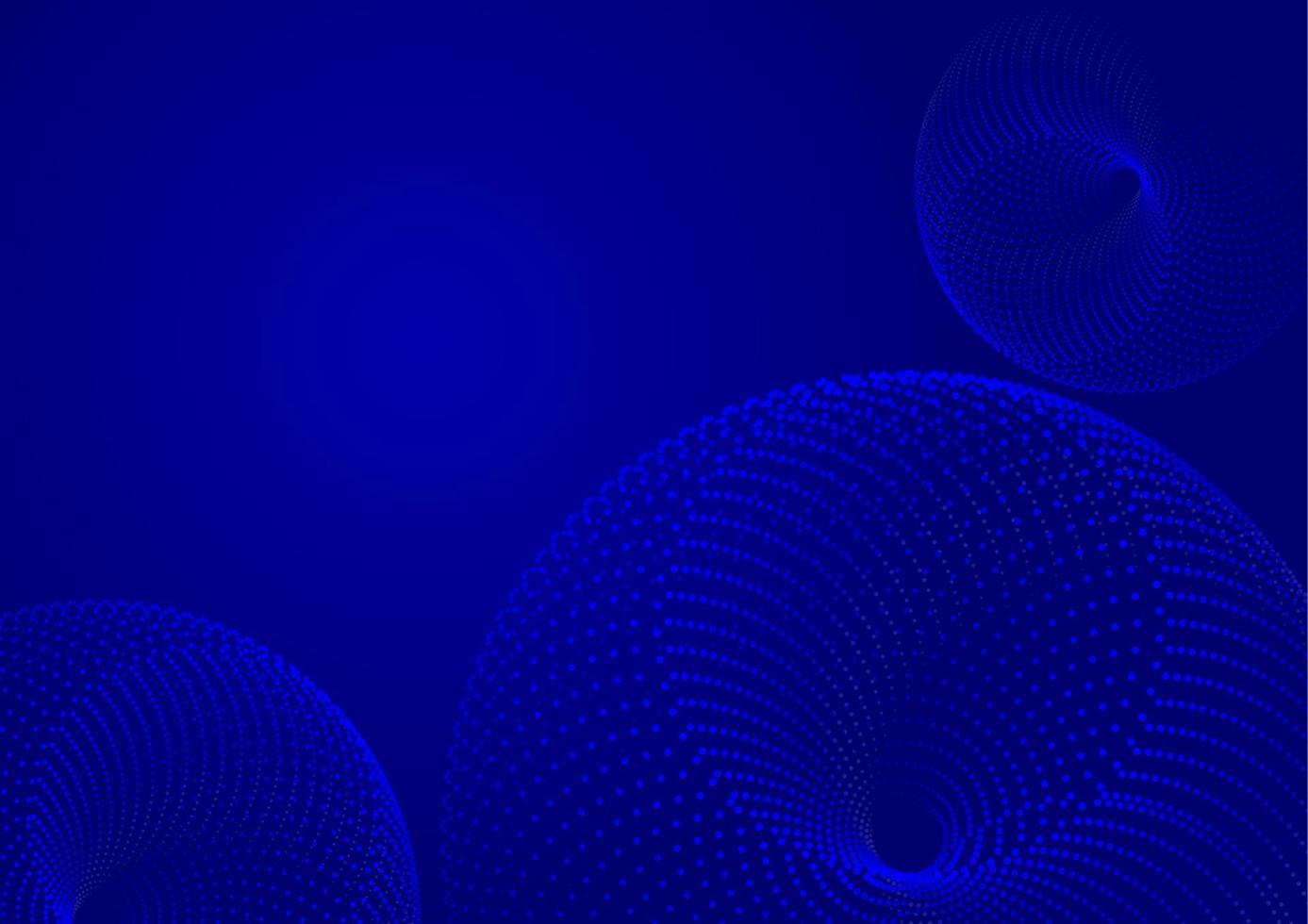 background abstract drak blue Random Dots vector illustration