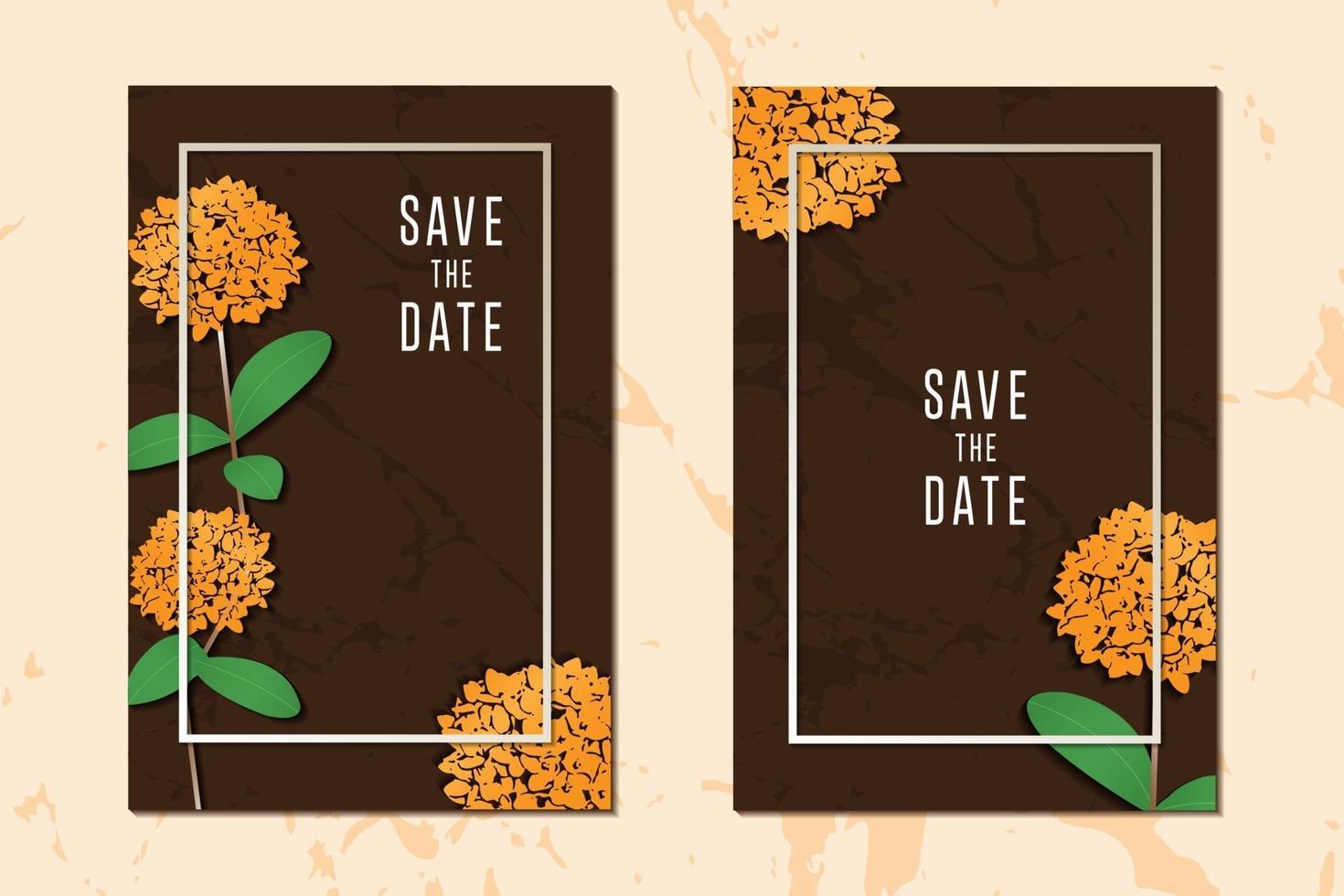 floral concept getting cards texture background collection with frame for text message vector design template