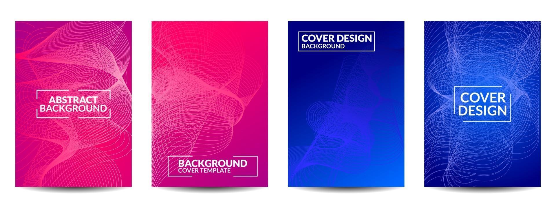 Cover geometric minimal. Set. vector