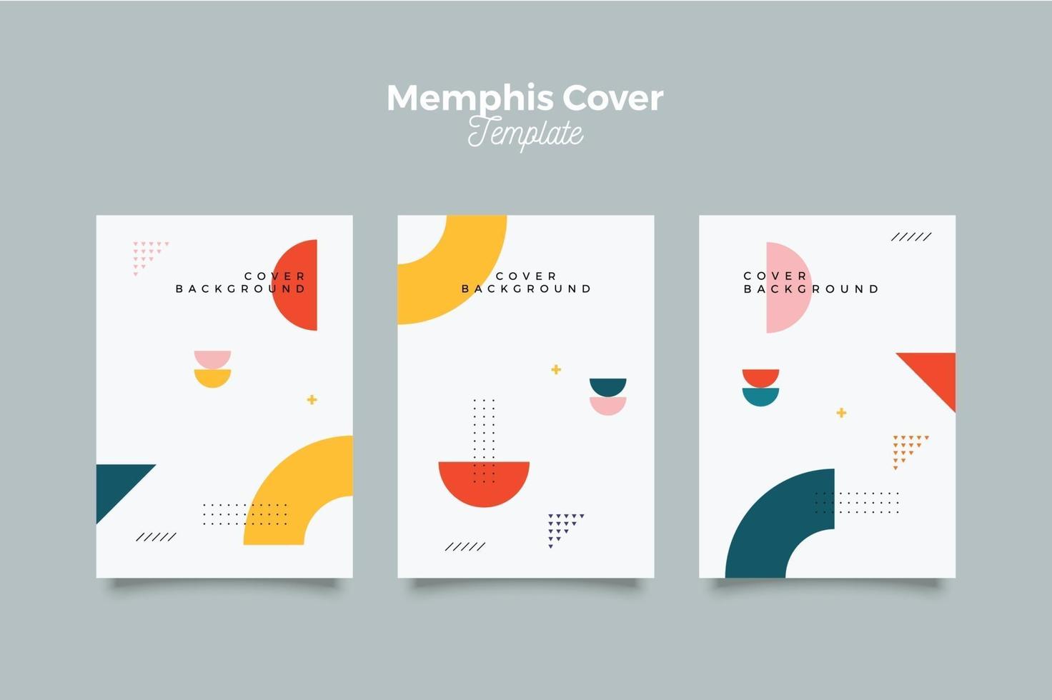 Chic memphis 90's pattern cover vector