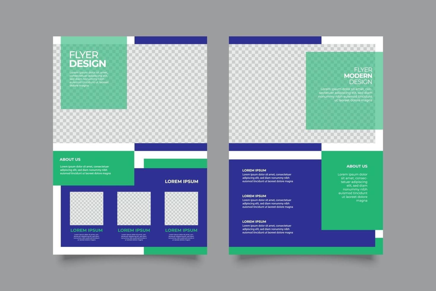 Modern webinar flyer print or post template vector