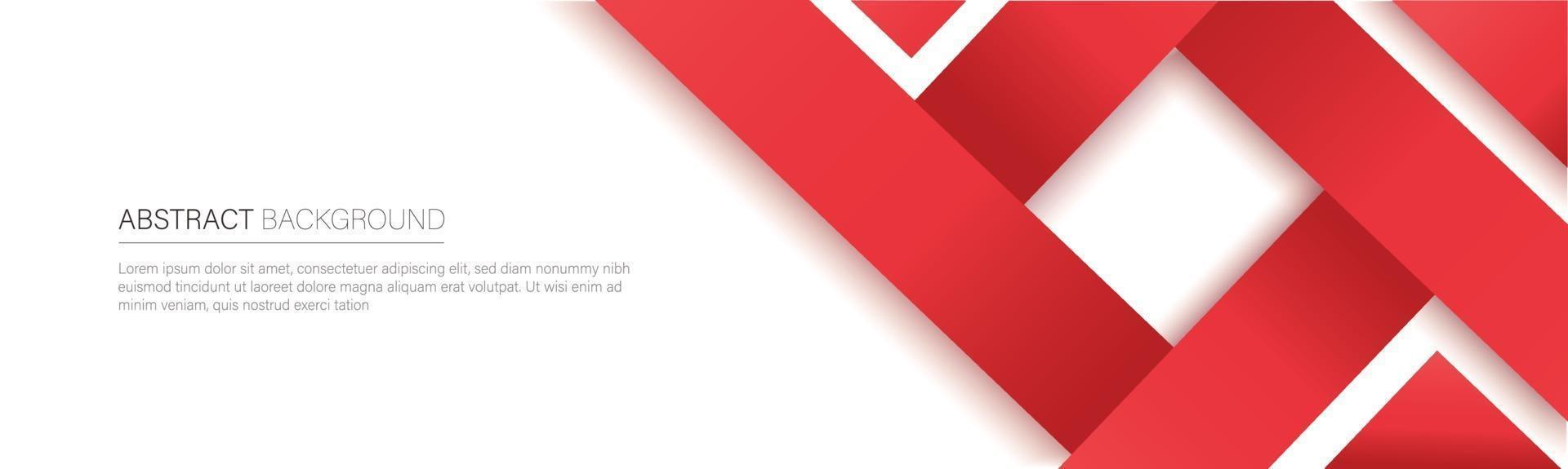 banner de línea roja moderna. ilustración vectorial vector