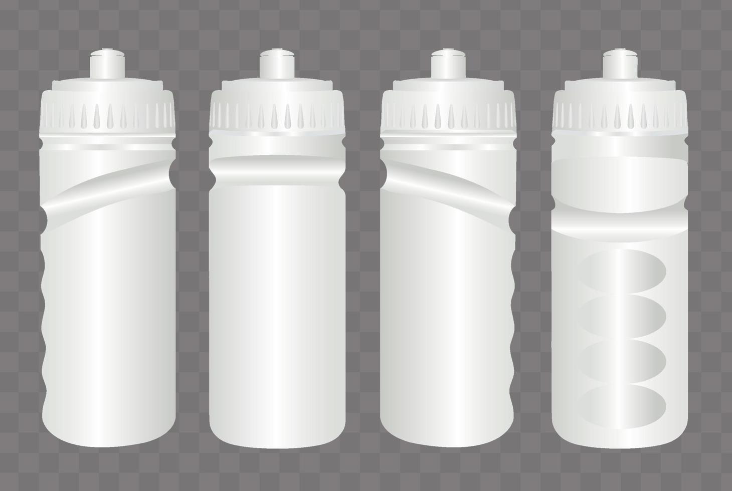 A finger grip sports bottle vector