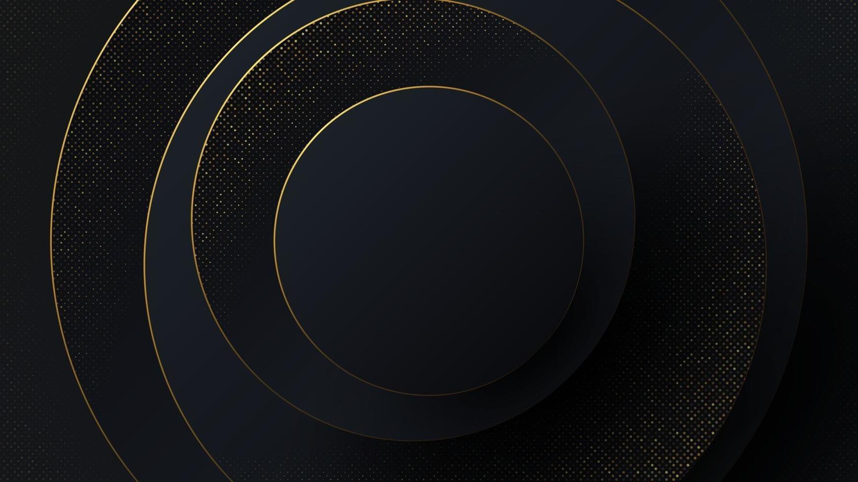 Luxury abstract background in the form of circles. vector