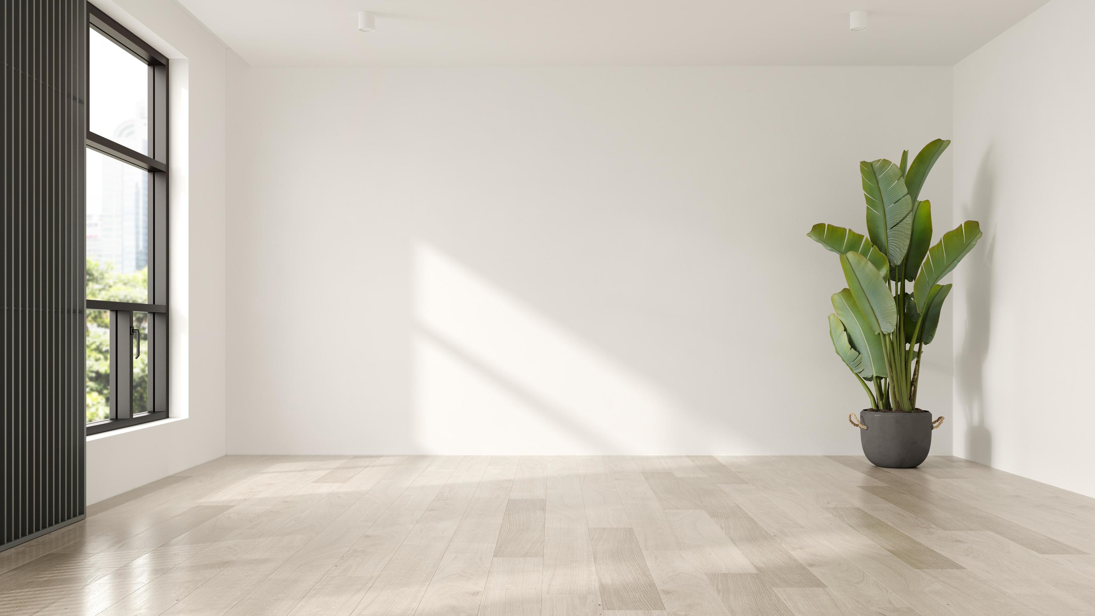 Is There An Empty Room Interior of an empty modern living room in 3D rendering 2068047 Stock