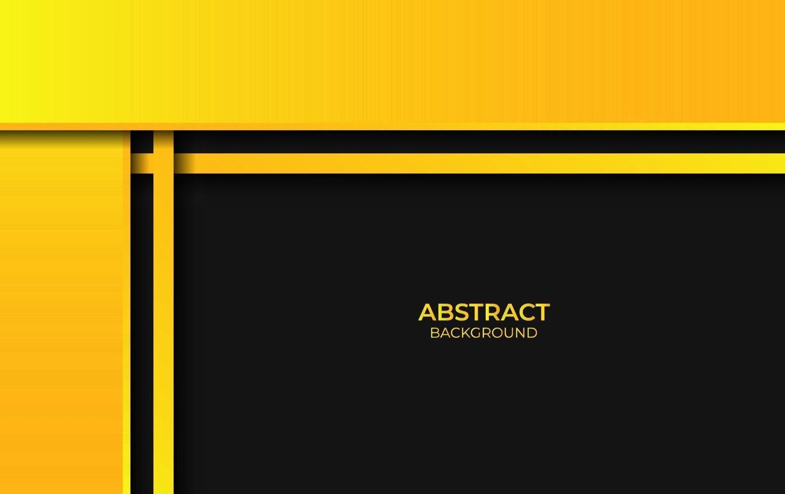 Abstract Yellow And Black Color Design vector