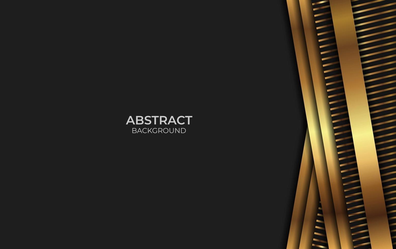 Design Luxury Black And Gold Style vector