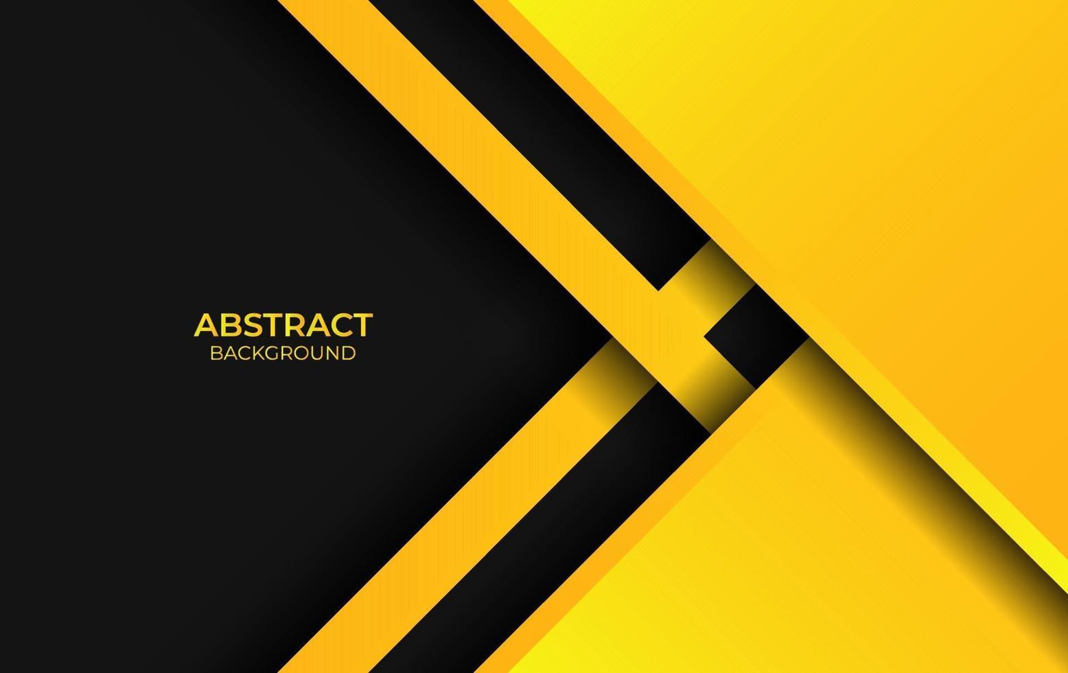Design Abstract Yellow And Black Style vector