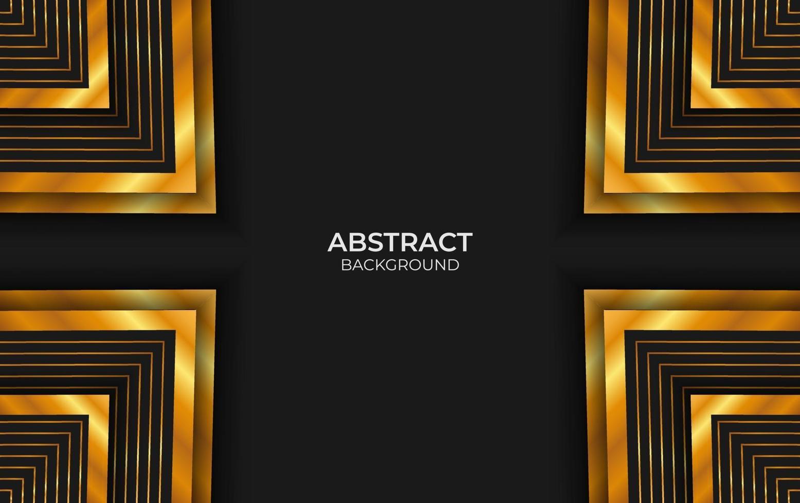 Abstract Luxury Black And Gold Background vector