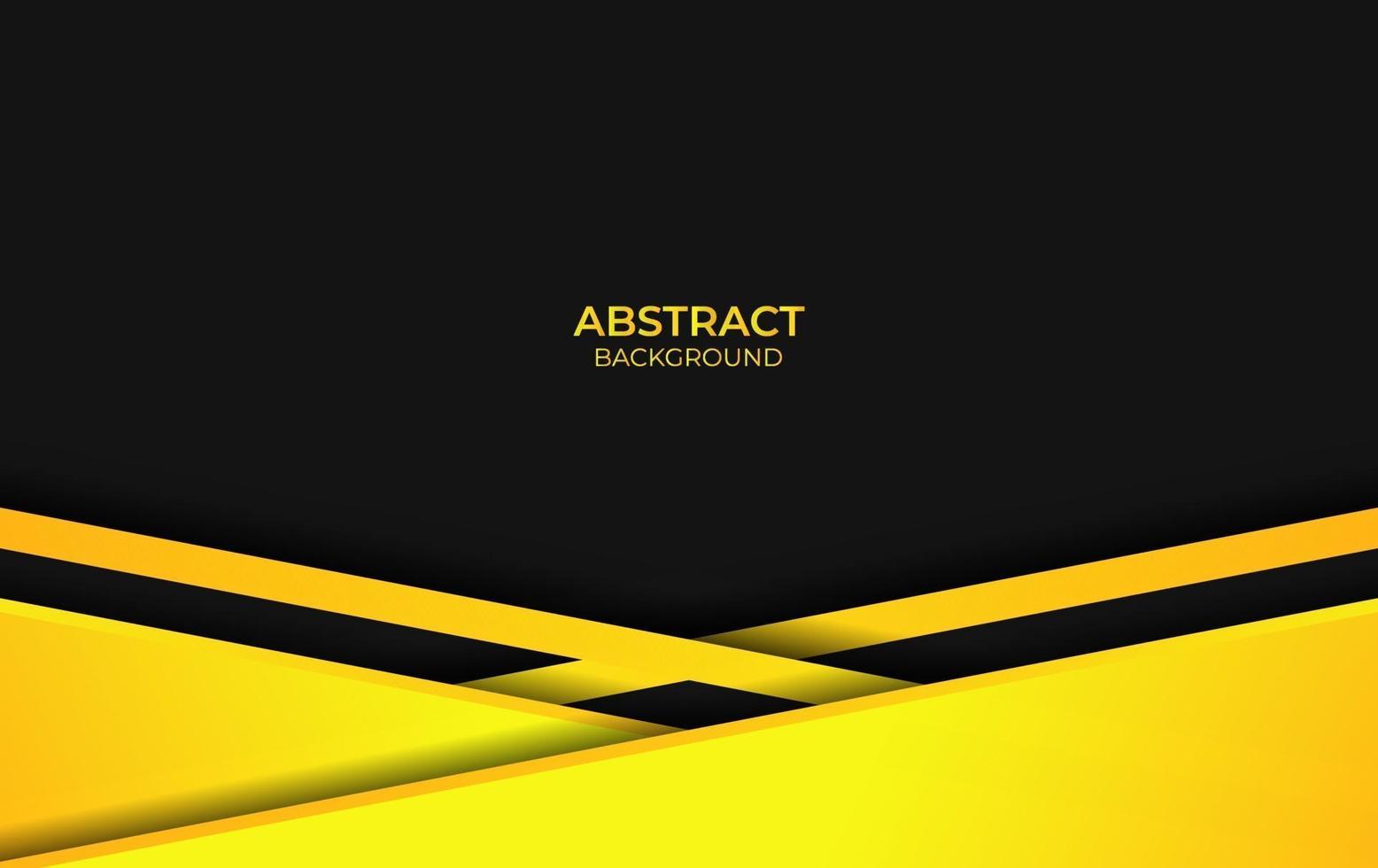 diseño abstracto amarillo y negro vector