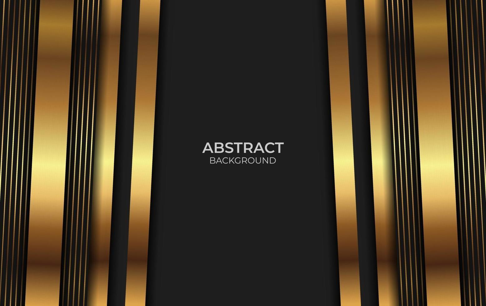 Abstract Background Gold And Black Style vector